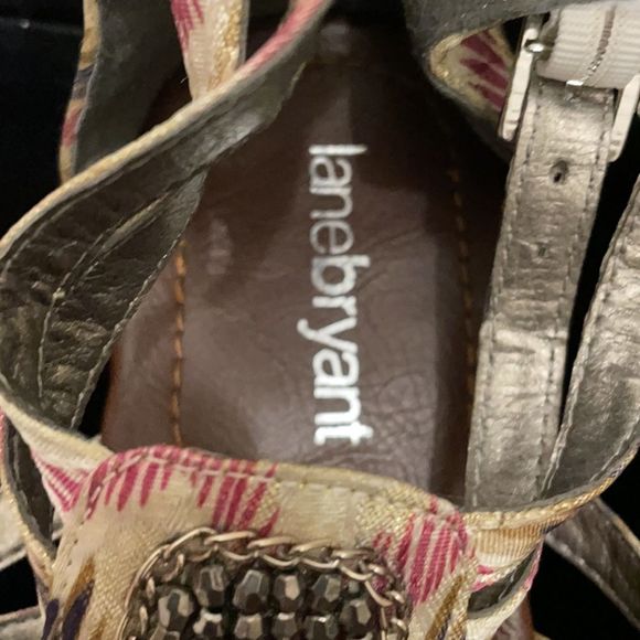 Lane Bryant zip heeled sandals size 9W - Picture 4 of 5